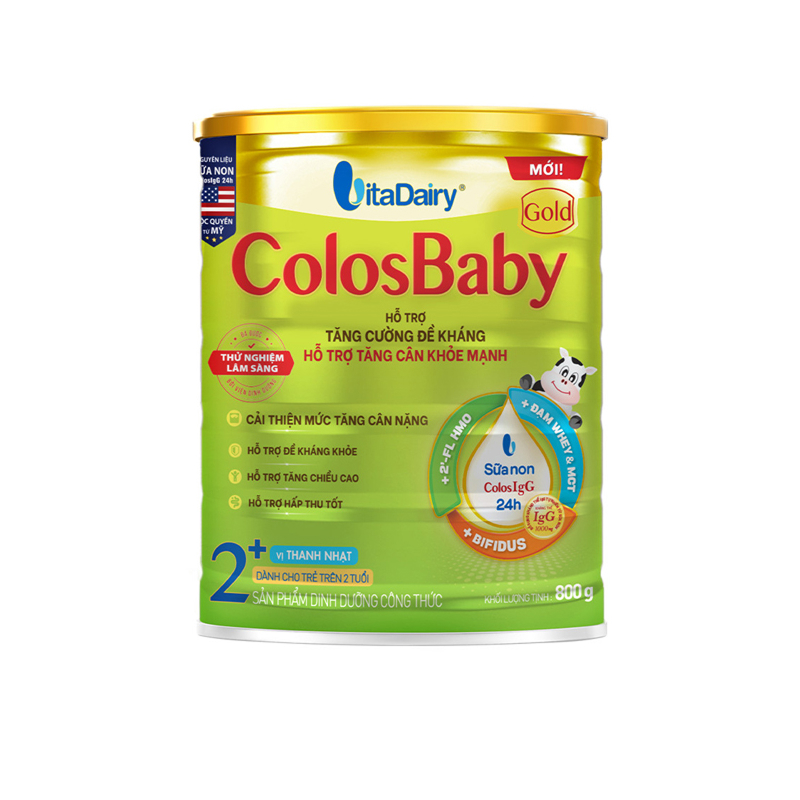 Sữa bột ColosBaby Gold 2+ (sữa non) hương vani 800g (từ 2 tuổi) - Giao ngẫu nhiên 6