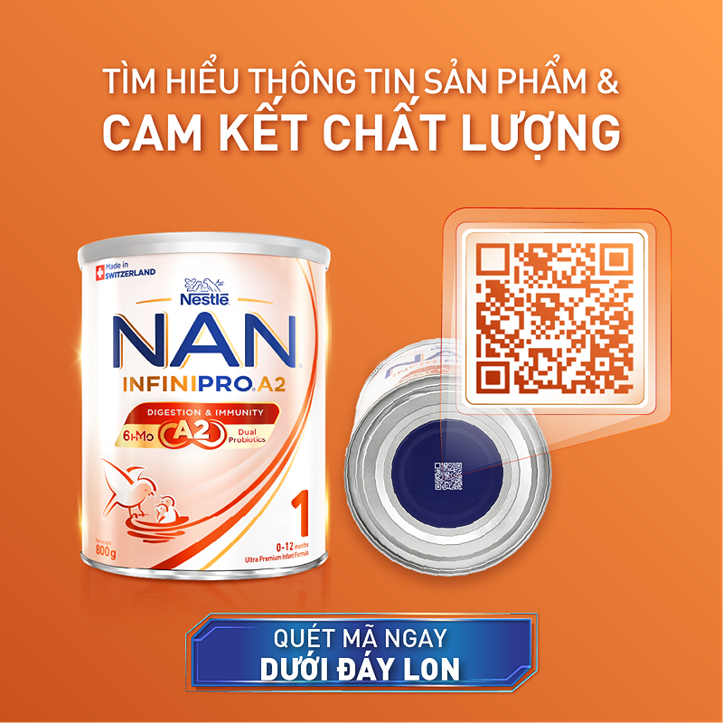 Sữa bột NAN InfiniPro A2 6HMO số 1 (đạm quý A2) 400g (0 - 12 tháng) - Giao bao bì ngẫu nhiên 32