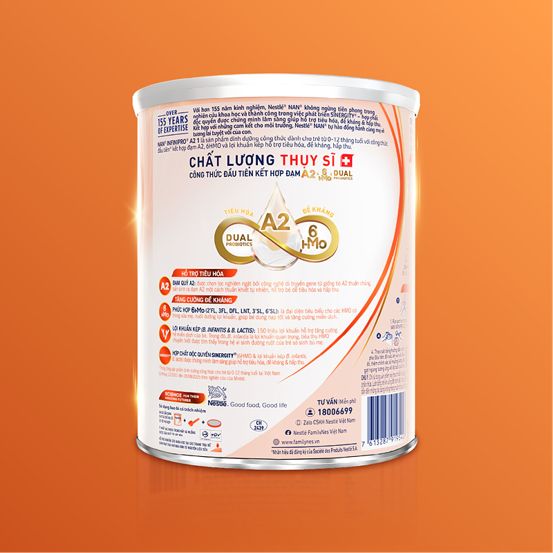 Sữa bột NAN InfiniPro A2 6HMO số 1 (đạm quý A2) 400g (0 - 12 tháng) - Giao bao bì ngẫu nhiên 34