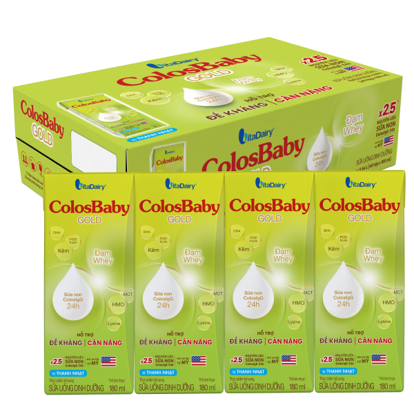 Thùng 48 hộp sữa non pha sẵn ColosBaby Gold - Giao bao bì ngẫu nhiên