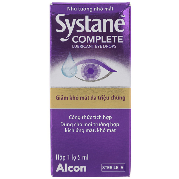 Dung dịch nhỏ mắt Systane Complete giảm kích ứng mắt, khô mắt lọ chai 5ml - 8