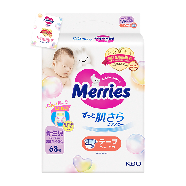 Tã dán Merries size NB