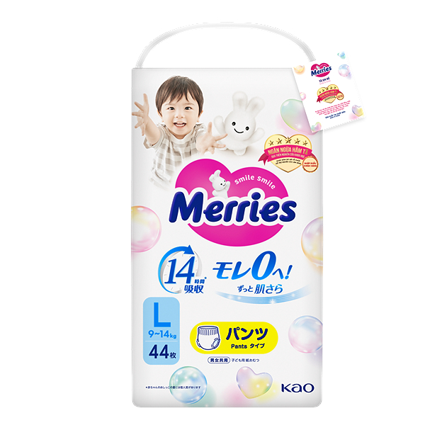 Tã quần Merries size L - Giao bao bì ngẫu nhiên