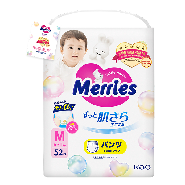 Tã quần Merries size M - Giao bao bì ngẫu nhiên