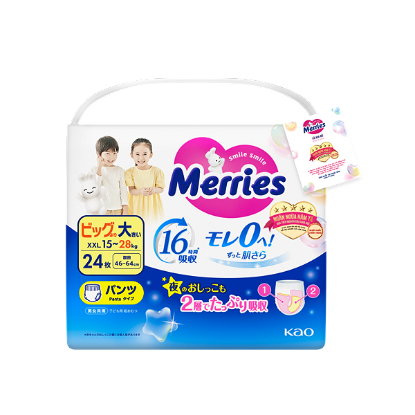 Tã quần Merries size XXL