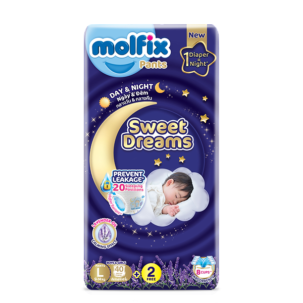 Tã quần Molfix Sweet Dreams size L