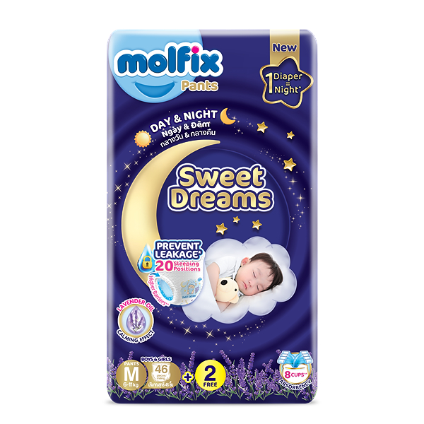 Tã quần Molfix Sweet Dreams size M