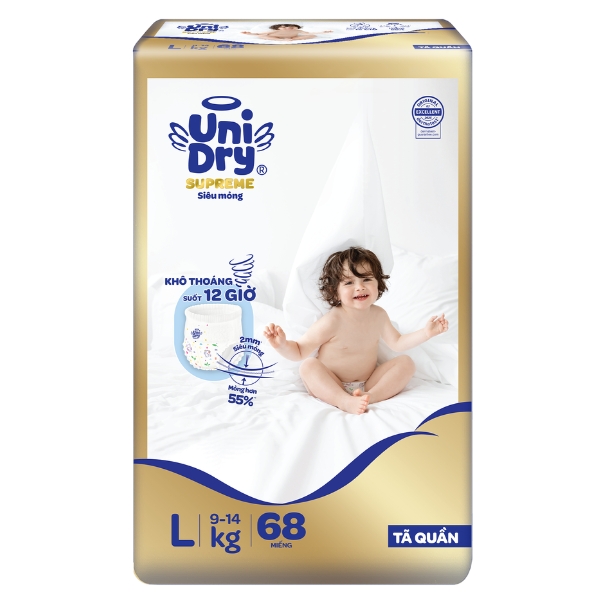 Tã quần Unidry Supreme Thin & Soft size L