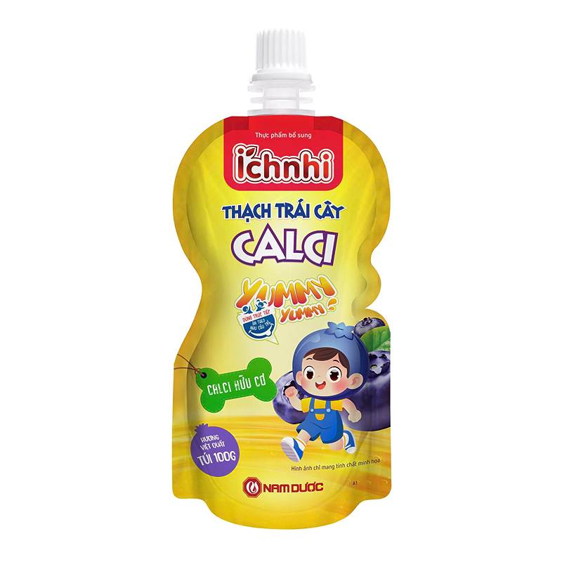 Thạch Ích Nhi bổ sung canxi hương việt quất, 12 túi (từ 6 tháng) 3