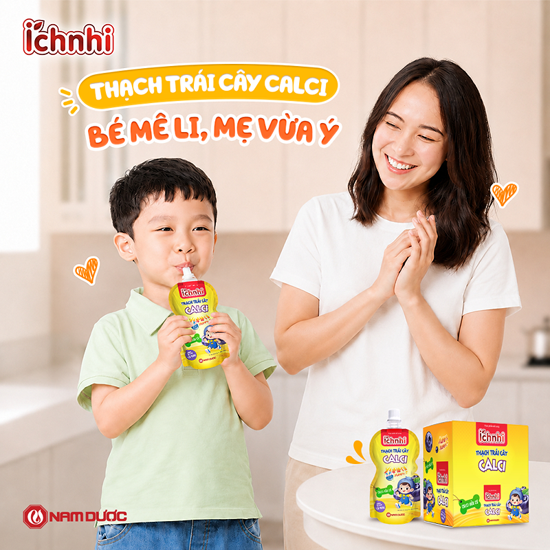 Thạch Ích Nhi bổ sung canxi hương việt quất, 12 túi (từ 6 tháng) 4