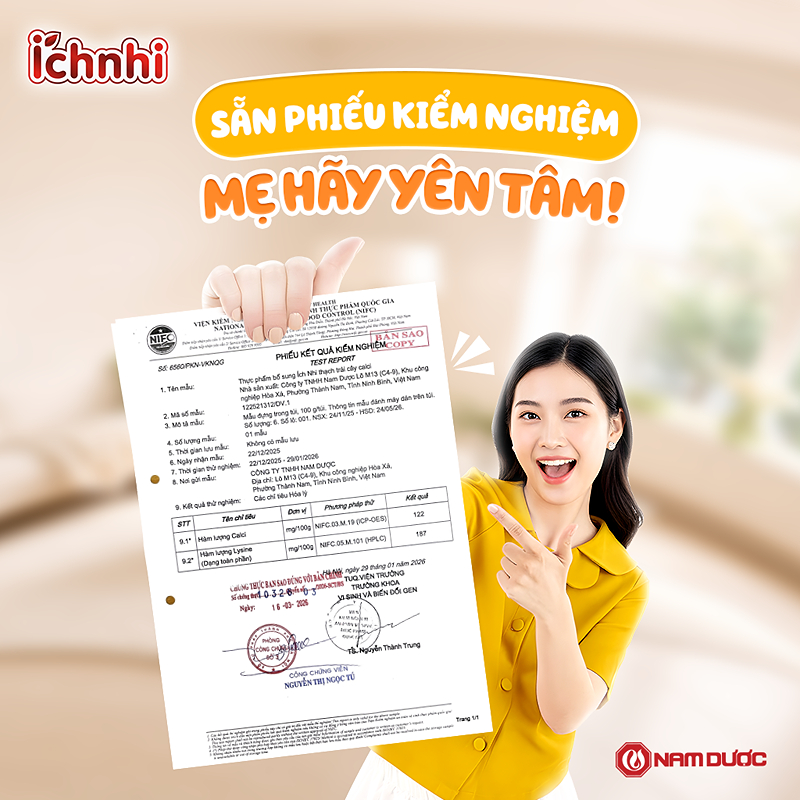Thạch Ích Nhi bổ sung canxi hương việt quất, 12 túi (từ 6 tháng) 6