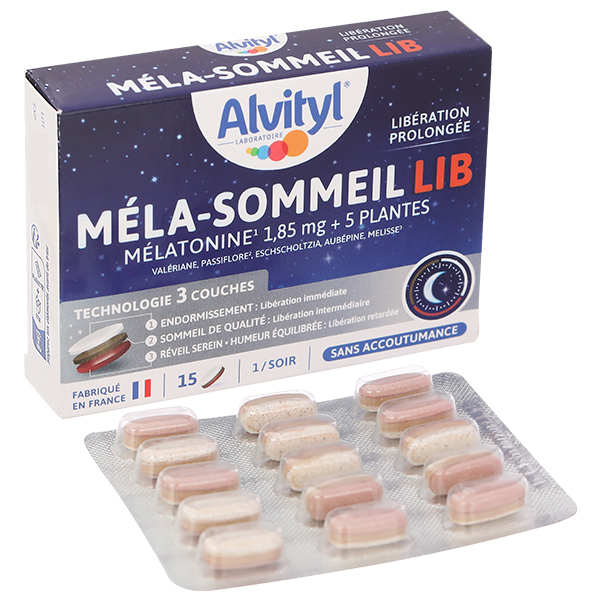 ALVITYL Méla-Sommeil Lib hỗ trợ giúp cải thiện giấc ngủ, giảm căng thẳng từ 18 tuổi