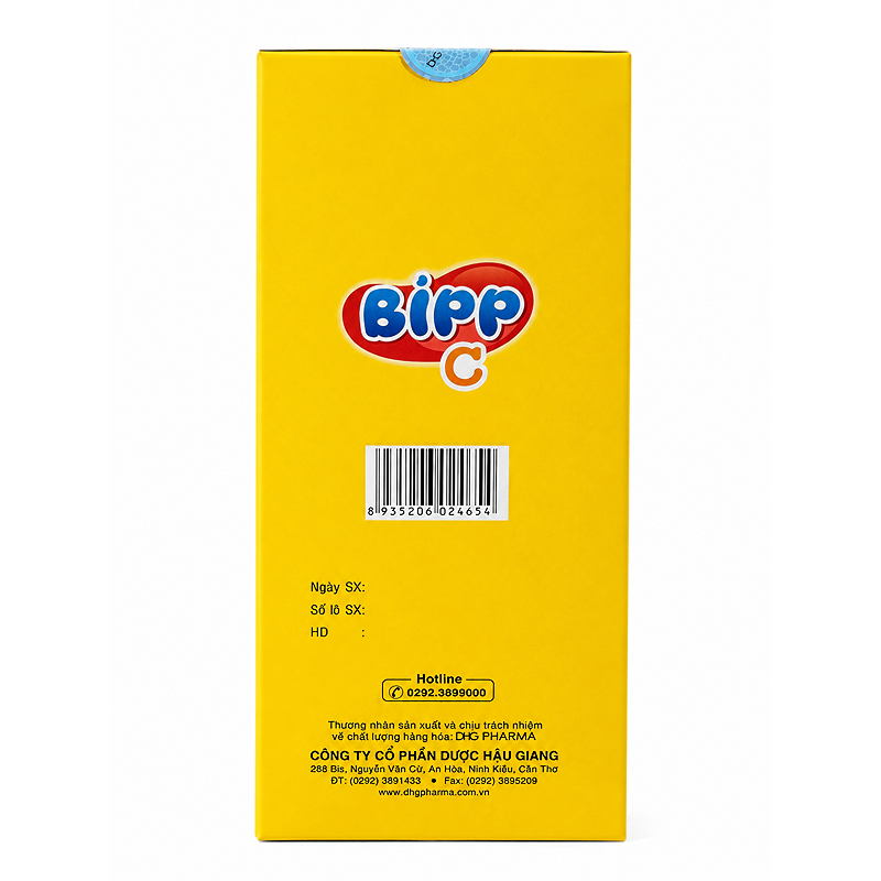 Thực phẩm bảo vệ sức khỏe kẹo bipp c bổ sung vitamin C hỗ trợ tăng sức đề kháng, hộp 35 gói viên ngậm (từ 3 tuổi) 5