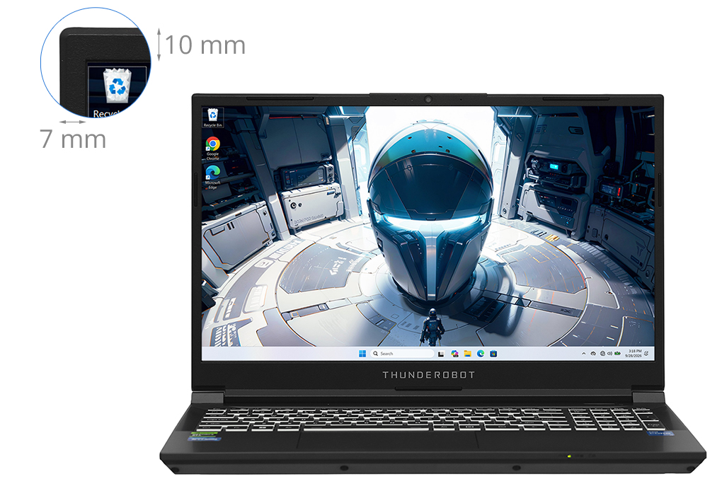 Laptop Thunderobot Gaming 911 S (i5 13420H, 16GB, 512GB, RTX 3050 4GB, Full HD 144Hz, Win11Pro) - 3