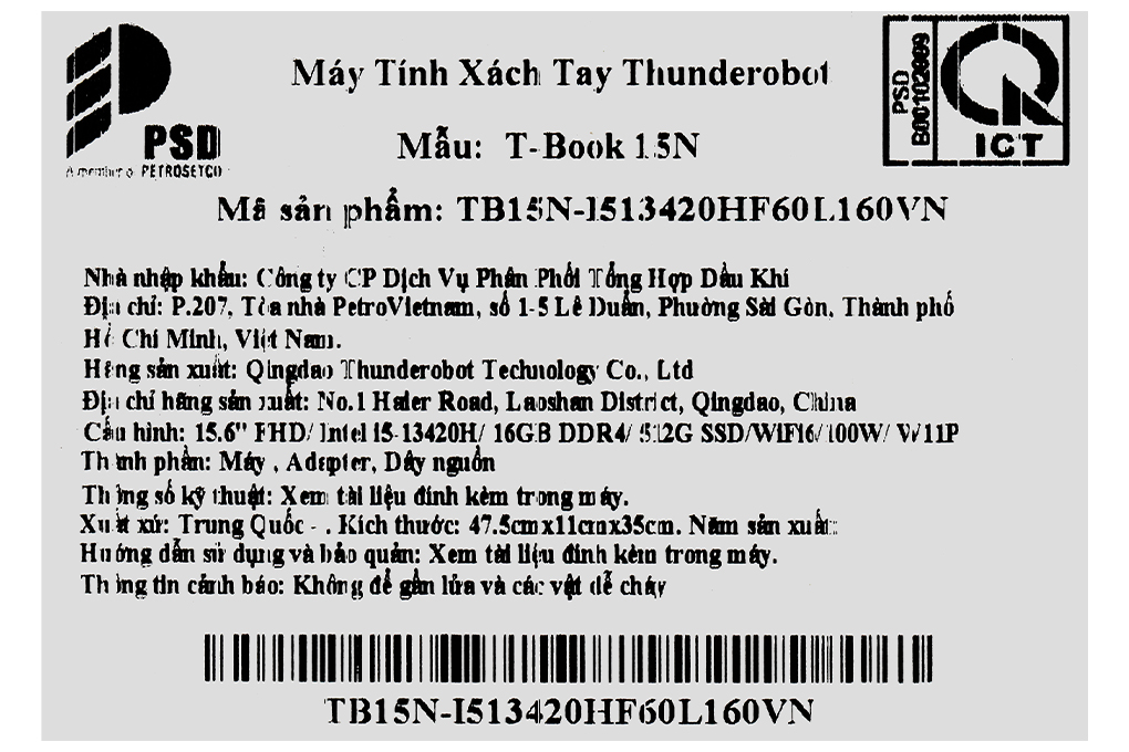 Laptop Thunderobot T-Book 15N (i5 13420H, 16GB, 512GB, Full HD, Win11Pro) - 11
