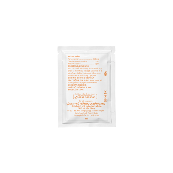 Bột sủi Hapacol 250 giảm đau, hạ sốt (24 gói x 1.5g) - 8