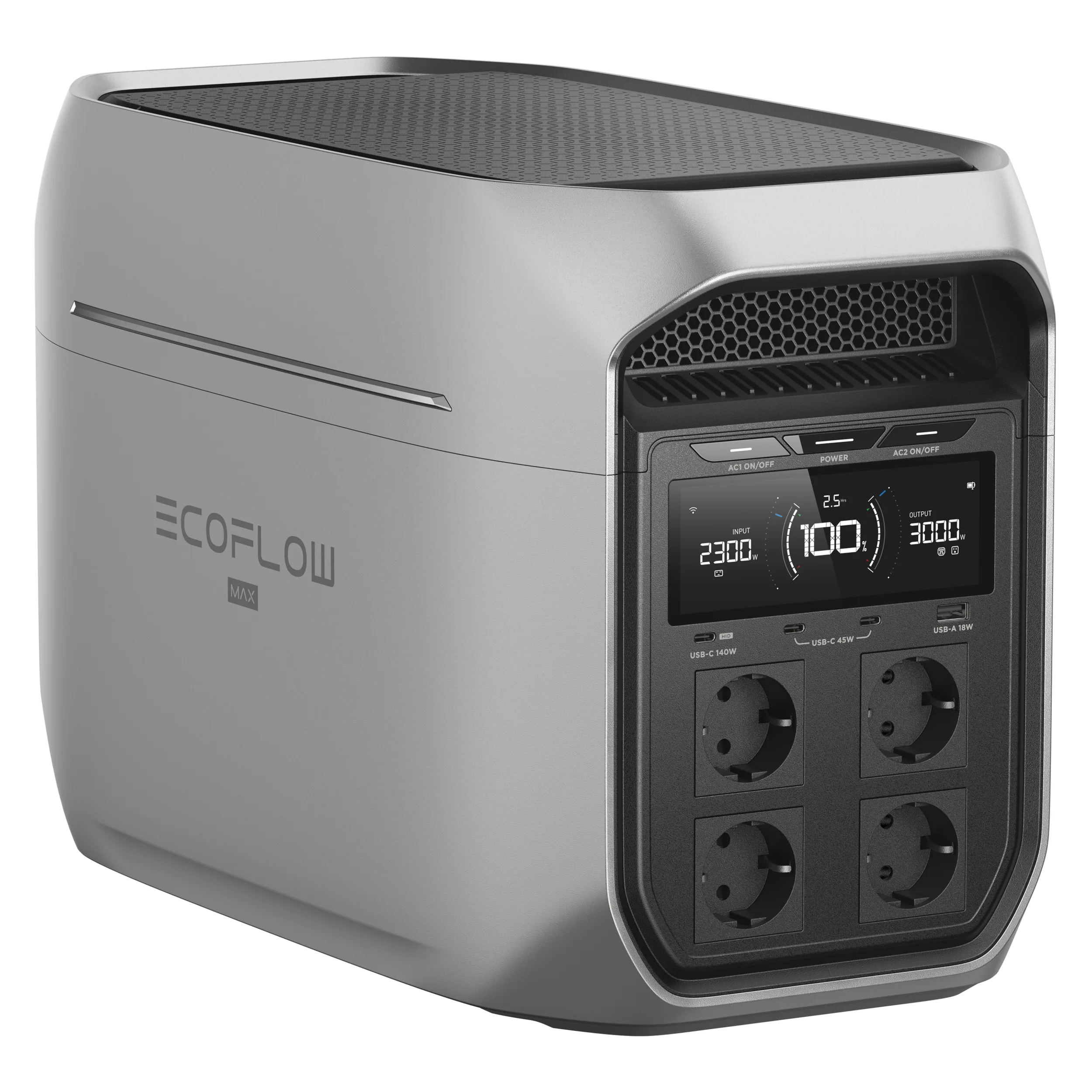 Trạm sạc di động Ecoflow 3000W 2048 WH Delta 3 Max Plus