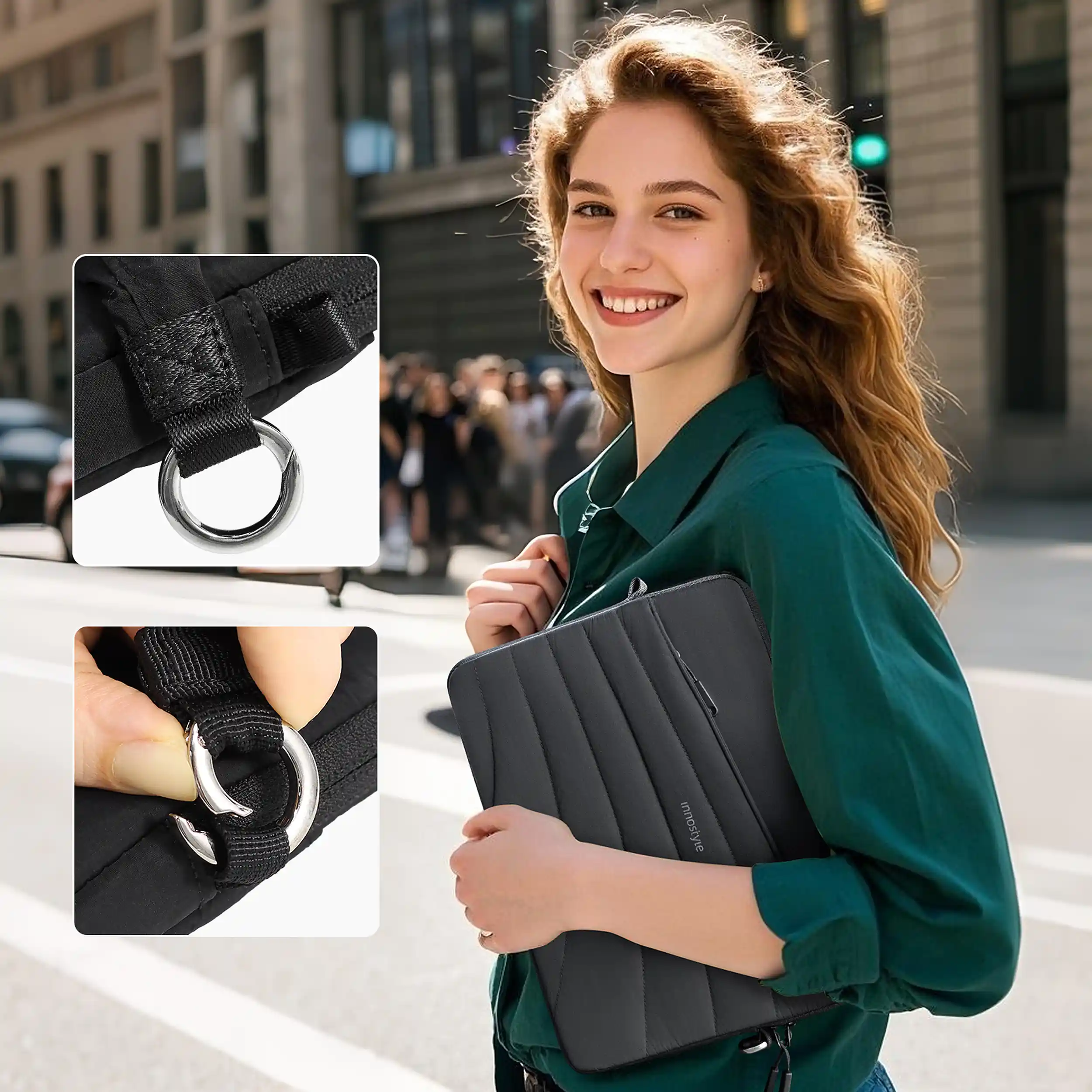 Túi xách chống sốc Laptop 14 inch Innostyle CarryLite Elastic Shoulder CLE600 - 3