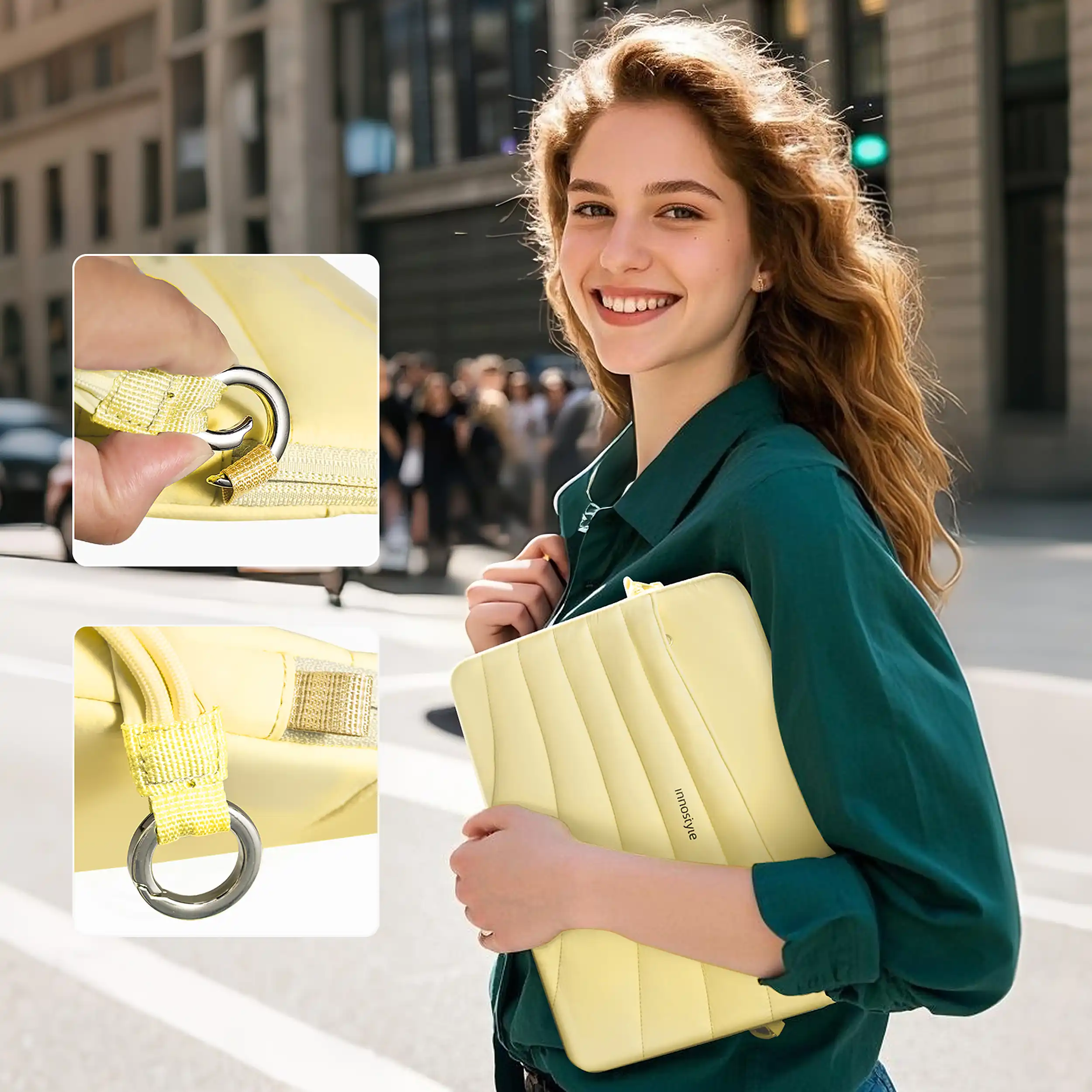 Túi xách chống sốc Laptop 14 inch Innostyle CarryLite Elastic Shoulder CLE600 - 3