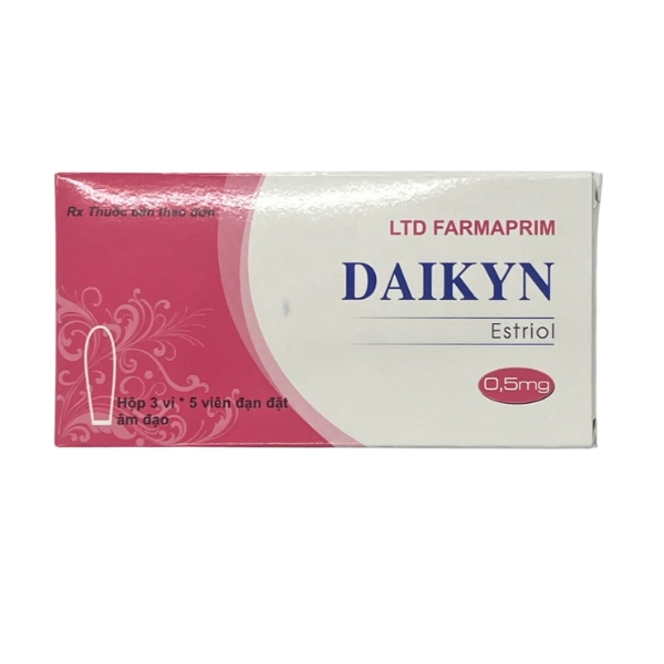 Viên đặt Daikyn 0.5mg điều trị các triệu chứng tiết niệu, sinh dục do thiếu estrogen