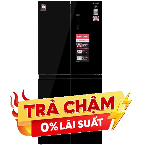 Tủ lạnh Sharp Inverter 401 lít Multi Door SJ-FXP480VG-BK