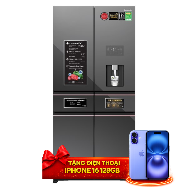 Tủ lạnh Panasonic Inverter 650 lít PRIME+ Edition Multi Door NR-WY720ZMMV