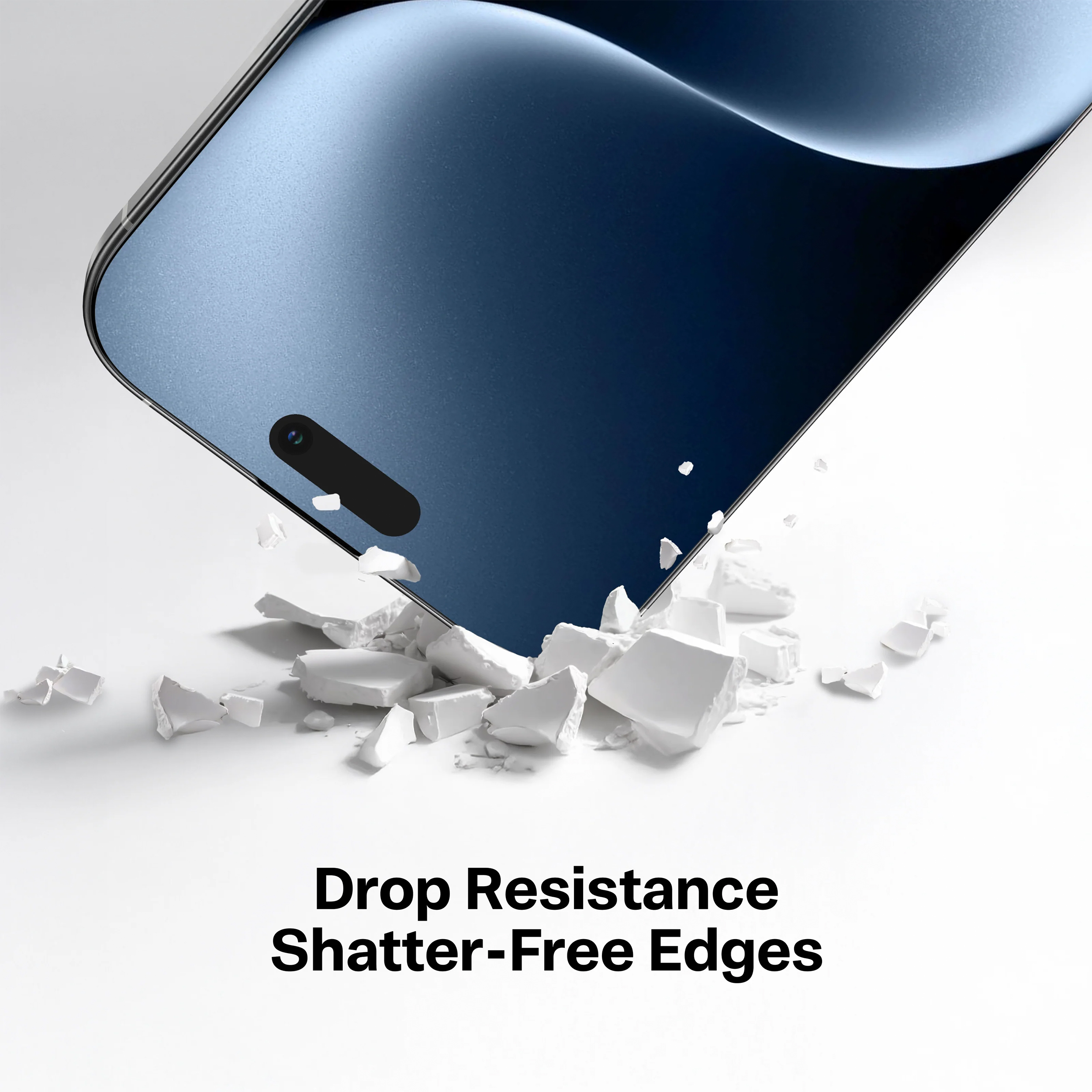 Miếng dán kính cường lực iPhone 16 Pro Max 3D viền đen TORRAS - 4