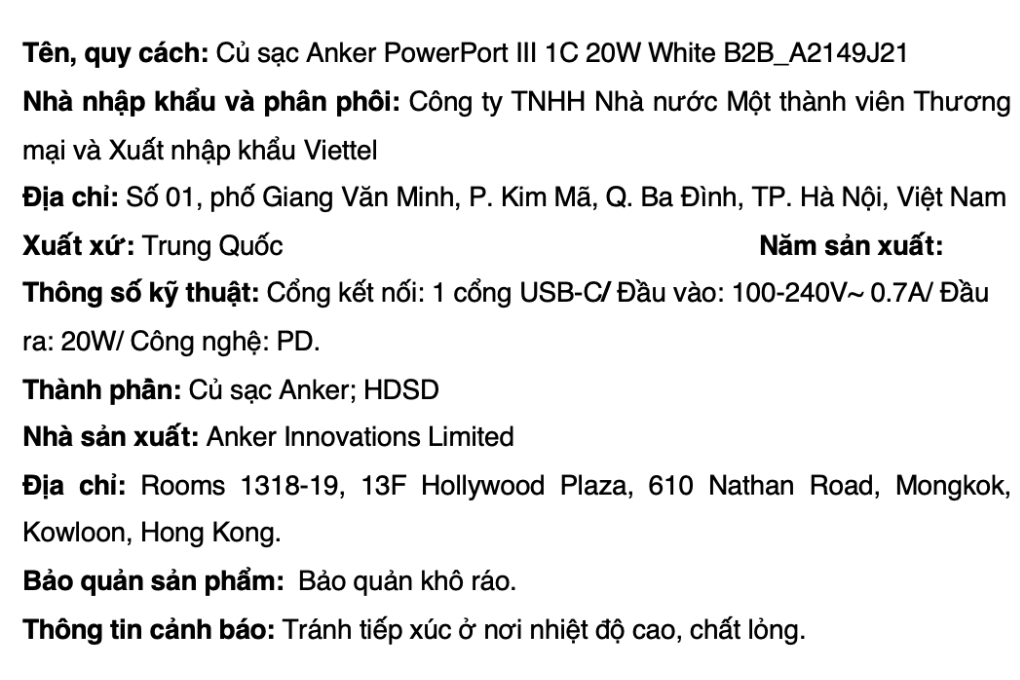 Sạc nhanh Type-C PD 20W Anker PowerPort III Cube A2149 - 5