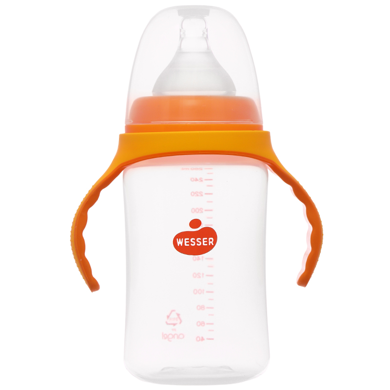 Bình sữa nhựa PP Wesser cổ rộng 260 ml (3 - 6 tháng) 2