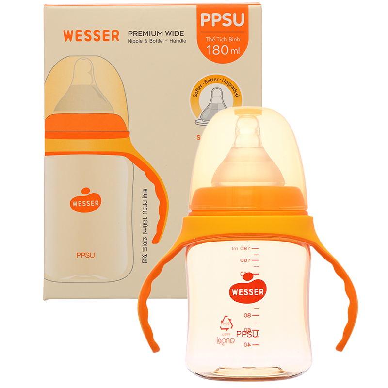 Bình sữa nhựa PPSU Wesser cổ rộng 260 ml (3 - 6 tháng) 15