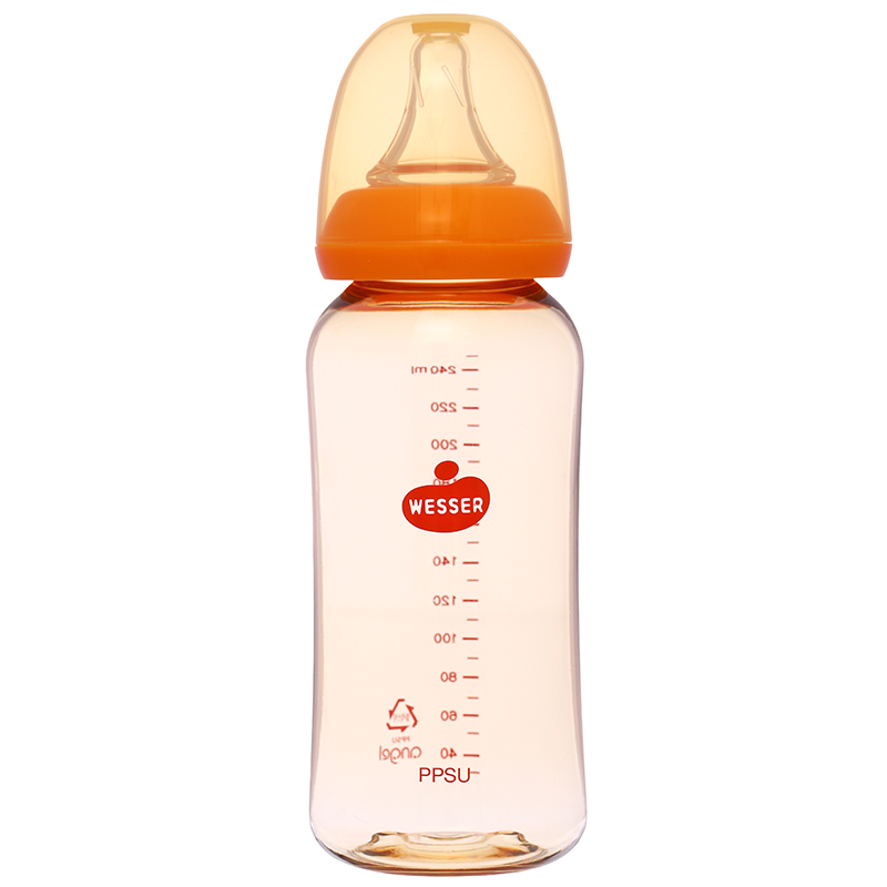Bình sữa nhựa PPSU Wesser TBSWPP140 cổ hẹp 140 ml (0 - 3 tháng) - Giao bao bì ngẫu nhiên 20