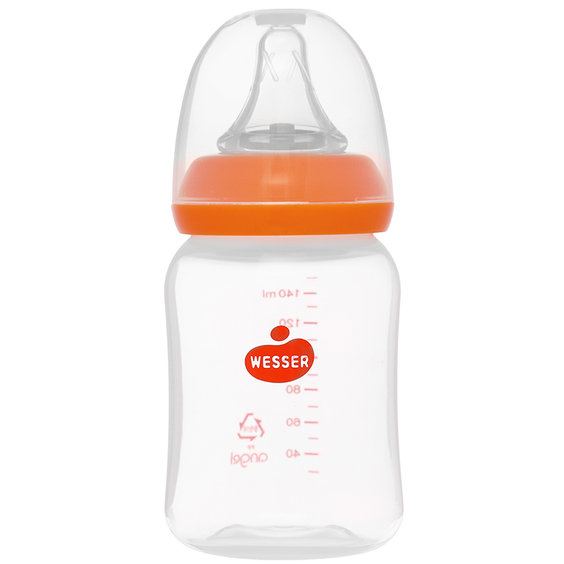 Bình sữa nhựa PP Wesser TBSPPW140 cổ hẹp 140 ml (0 - 3 tháng) - Giao bao bì ngẫu nhiên 3