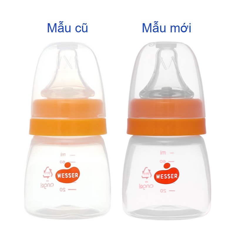 Bình sữa nhựa PP Wesser TBSPPW140 cổ hẹp 140 ml (0 - 3 tháng) - Giao bao bì ngẫu nhiên 32