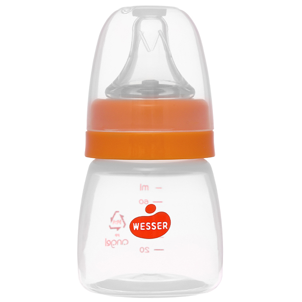 Bình sữa cổ hẹp Wesser TBSPPW60 60 ml - Giao bao bì ngẫu nhiên