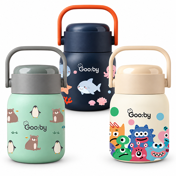 Bình ủ cháo inox 2 lớp giữ nhiệt - KM Gooby
