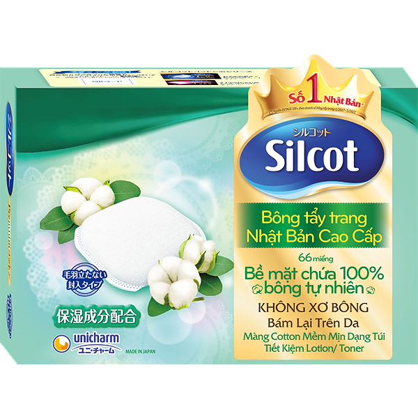 Bông tẩy trang Silcot 66 miếng