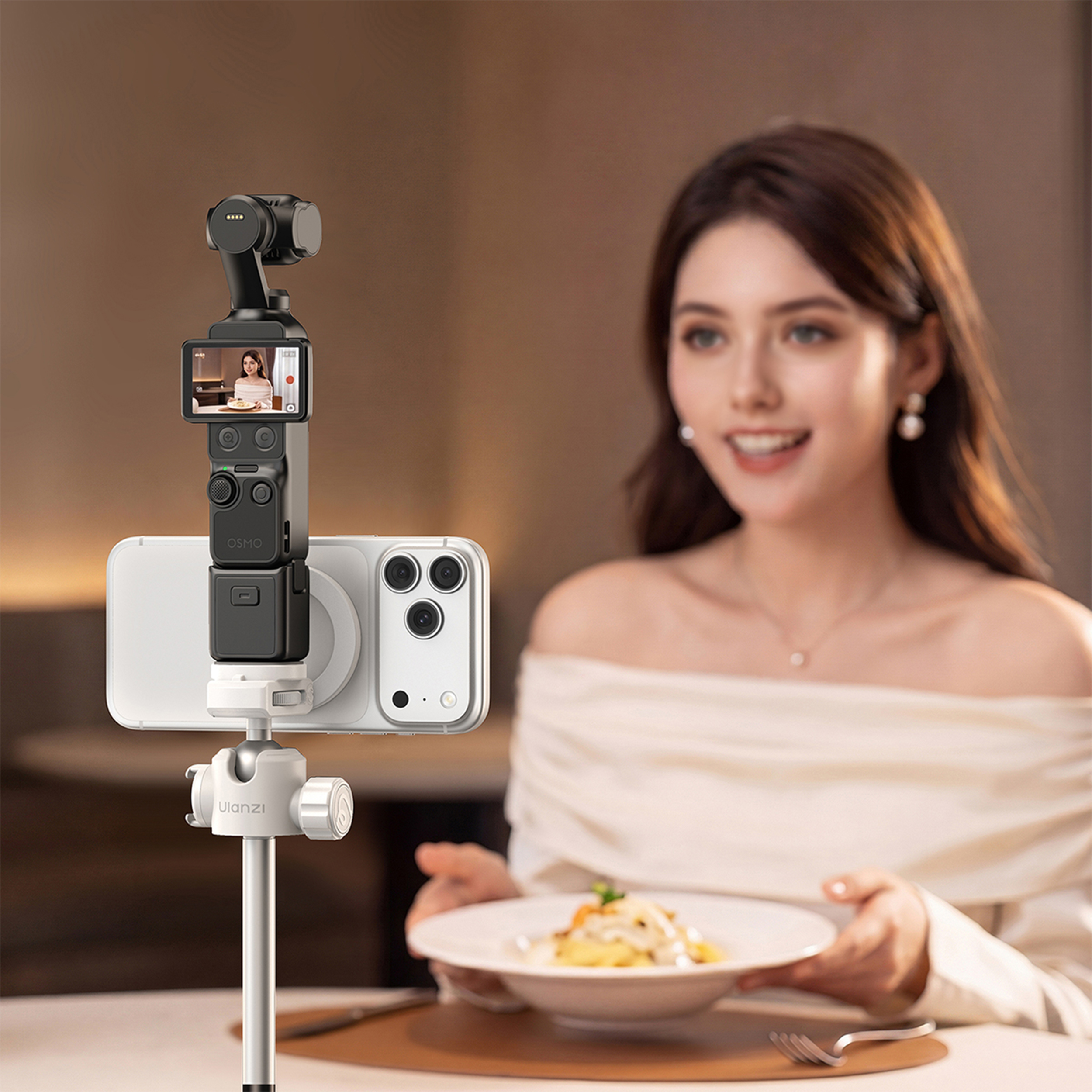 Chân Tripod Kiêm Gậy Selfie Magnetic Tự Bung Chân Nhanh 149cm Ulanzi MT-44M - 14