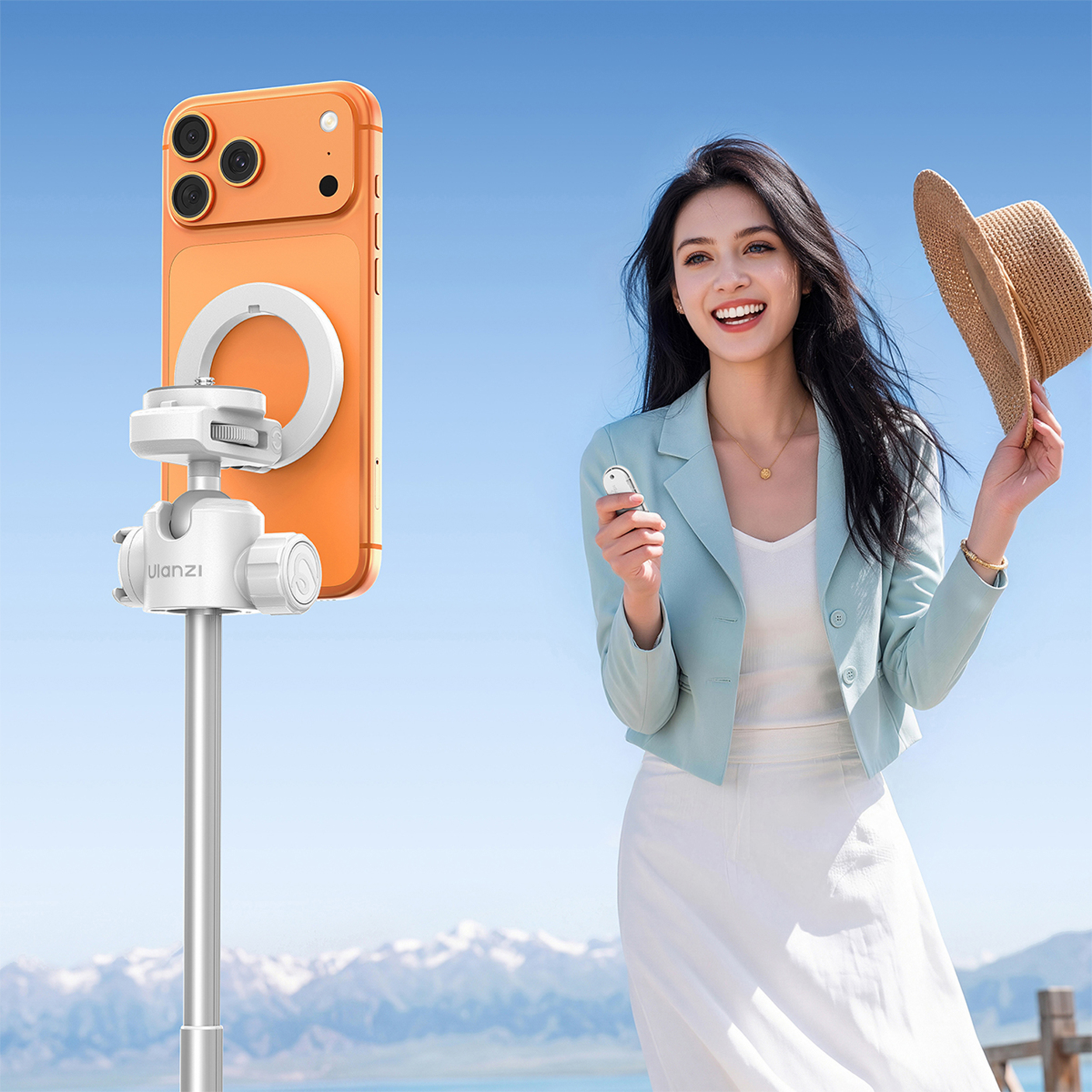 Chân Tripod Kiêm Gậy Selfie Magnetic Tự Bung Chân Nhanh 149cm Ulanzi MT-44M - 18
