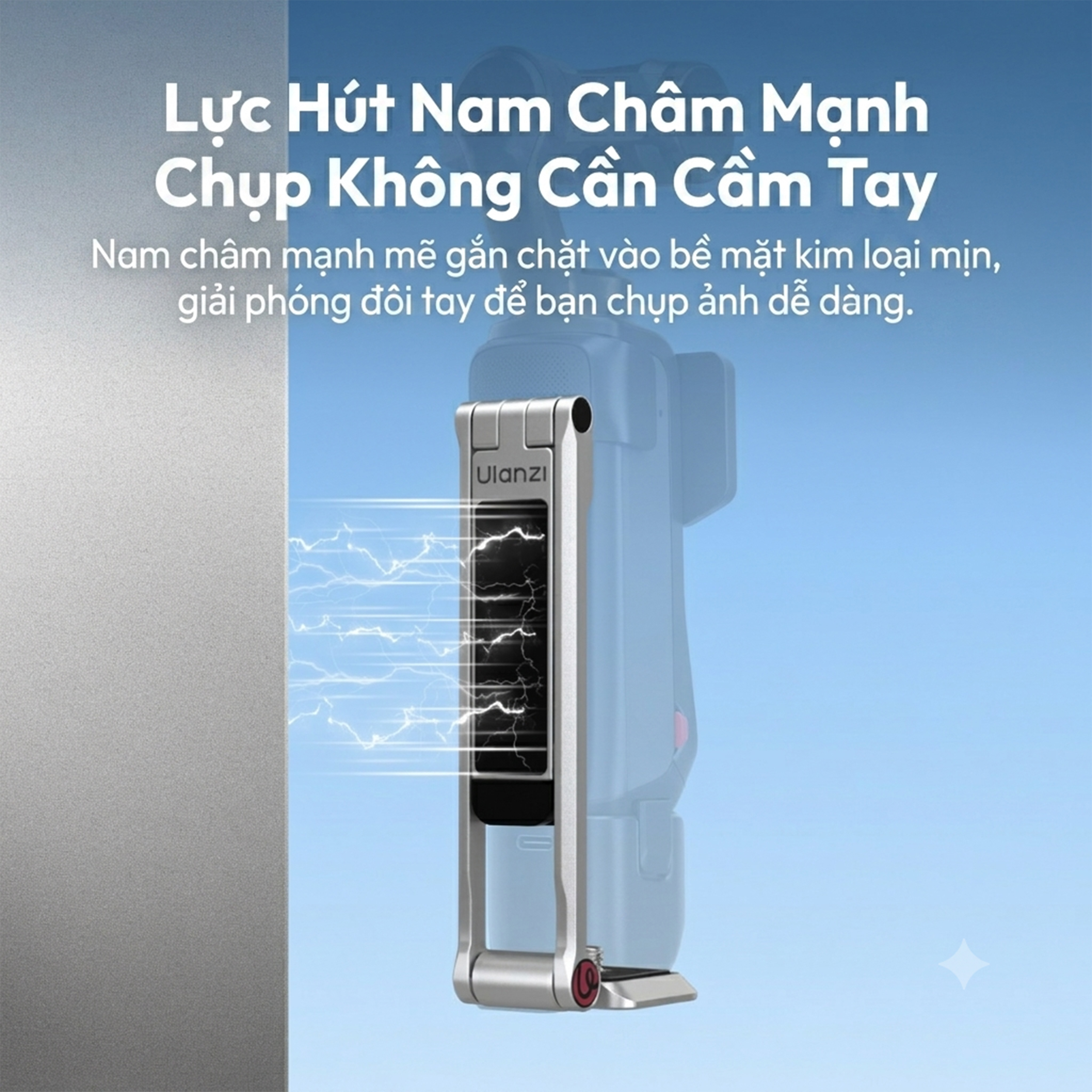 Chân Tripod Mini Dùng Cho Insta360 Luna Ultra Magnetic Tháo Lắp Nhanh 16.7cm Ulanzi MA66L - 5