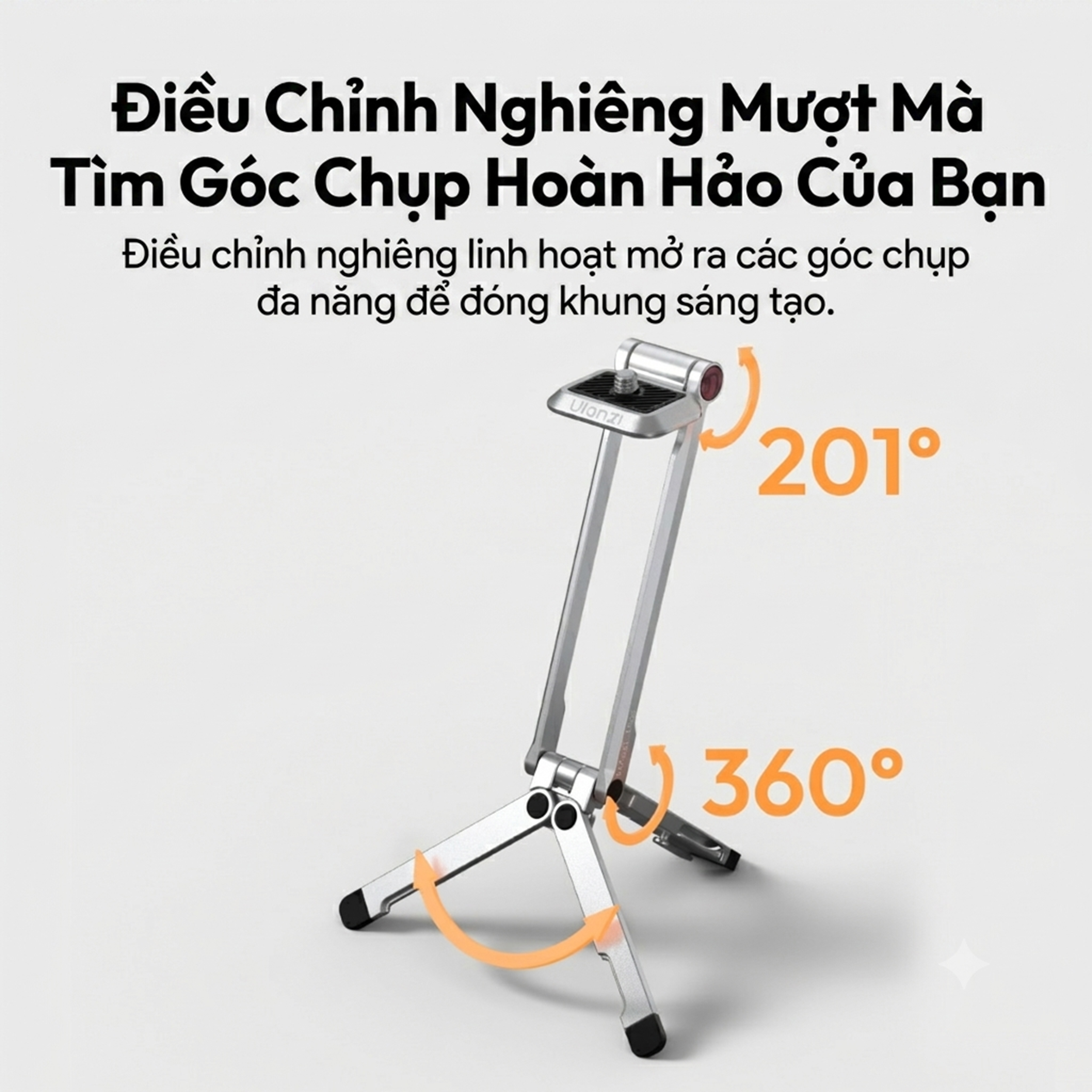 Chân Tripod Mini Dùng Cho Insta360 Luna Ultra Magnetic Tháo Lắp Nhanh 16.7cm Ulanzi MA66L - 7