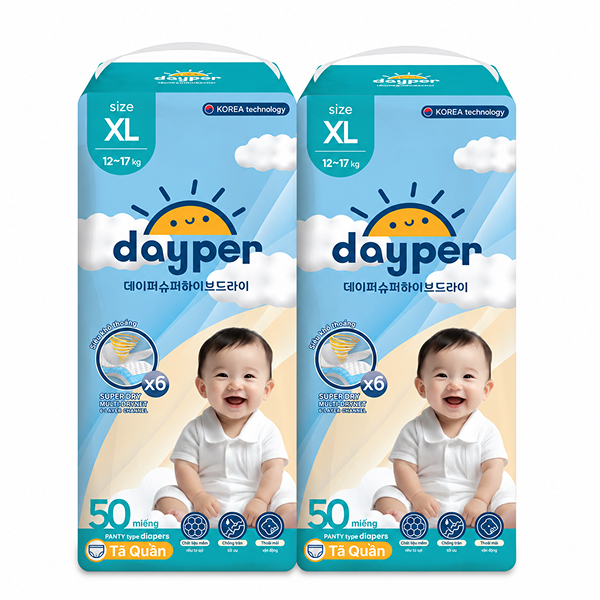 Combo 2 tã quần Dayper size XL