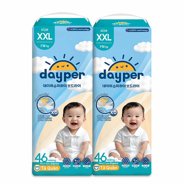 Combo 2 tã quần Dayper size XXL
