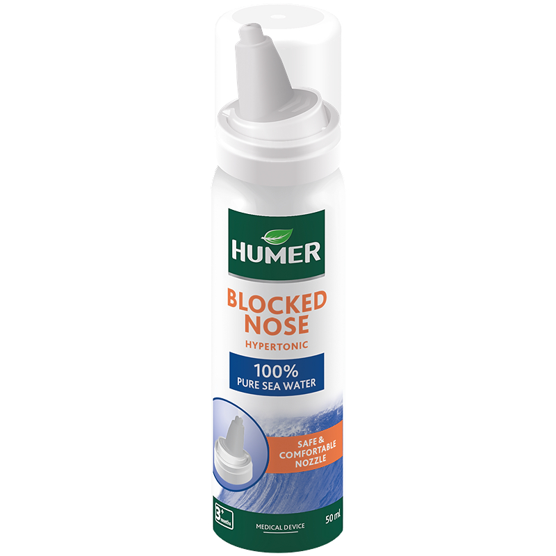 Dung dịch xịt mũi Humer Blocked Nose giảm nghẹt mũi chai 50 ml 11