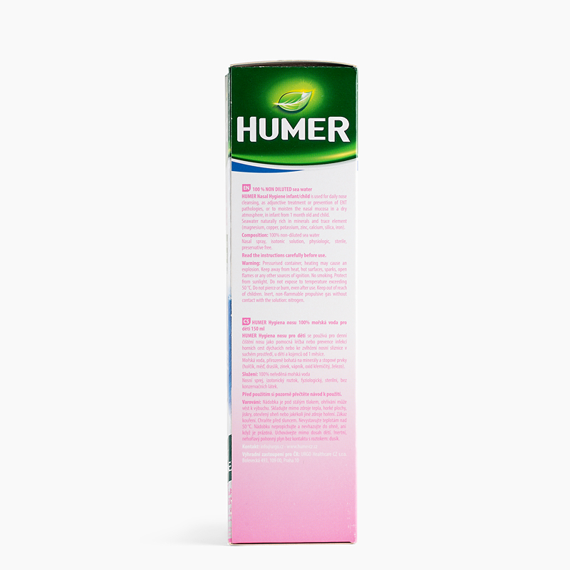 Dung dịch xịt mũi Humer Nasal Hygiene chai 150ml 7