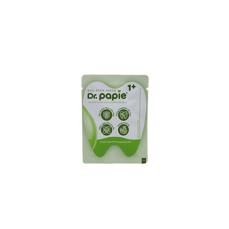Gạc răng miệng cho bé Dr.Papie 1+ hộp 30 gói (từ 1 tuổi) - Giao bao bì ngẫu nhiên 7
