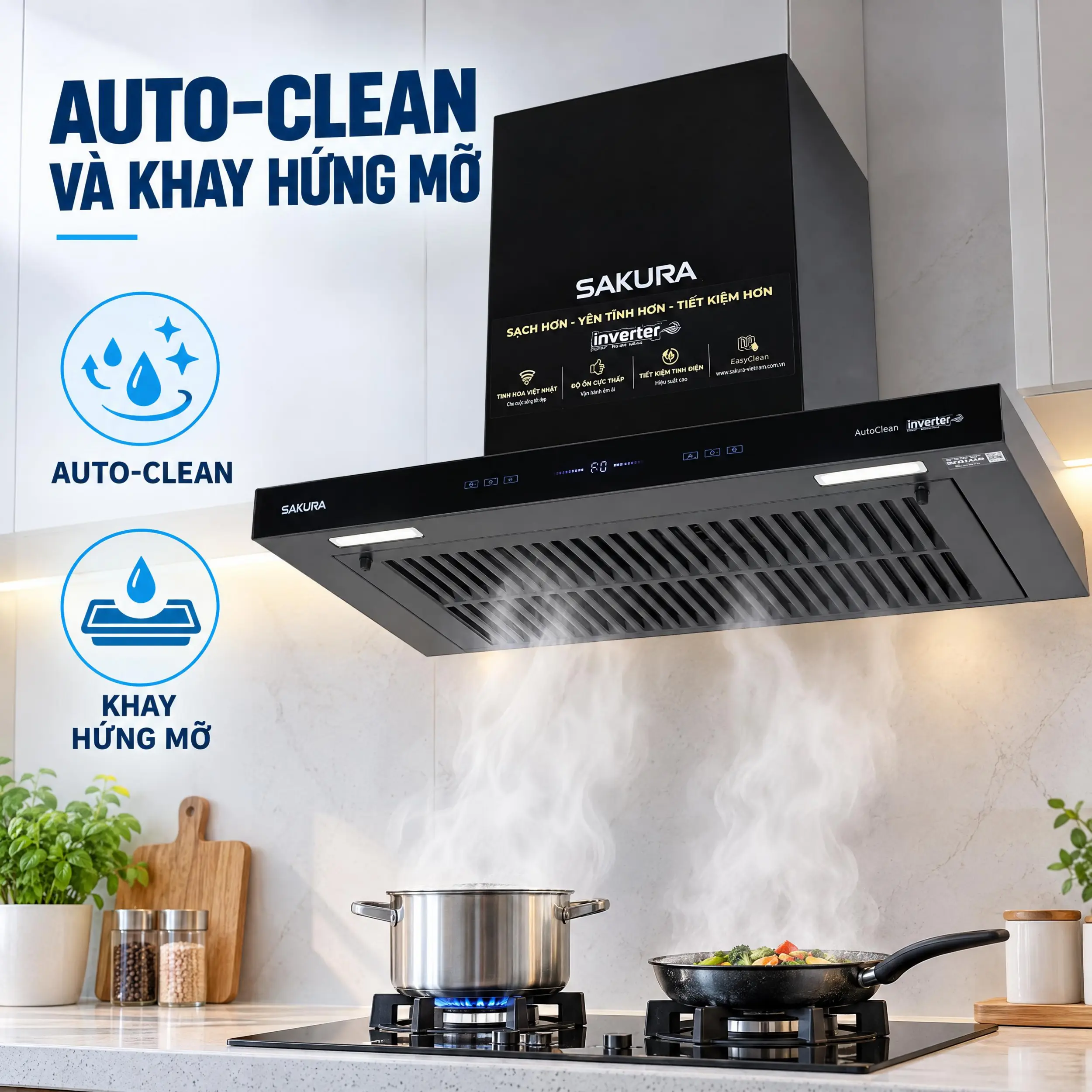 Máy hút mùi âm tủ Sakura R-D70B - 3