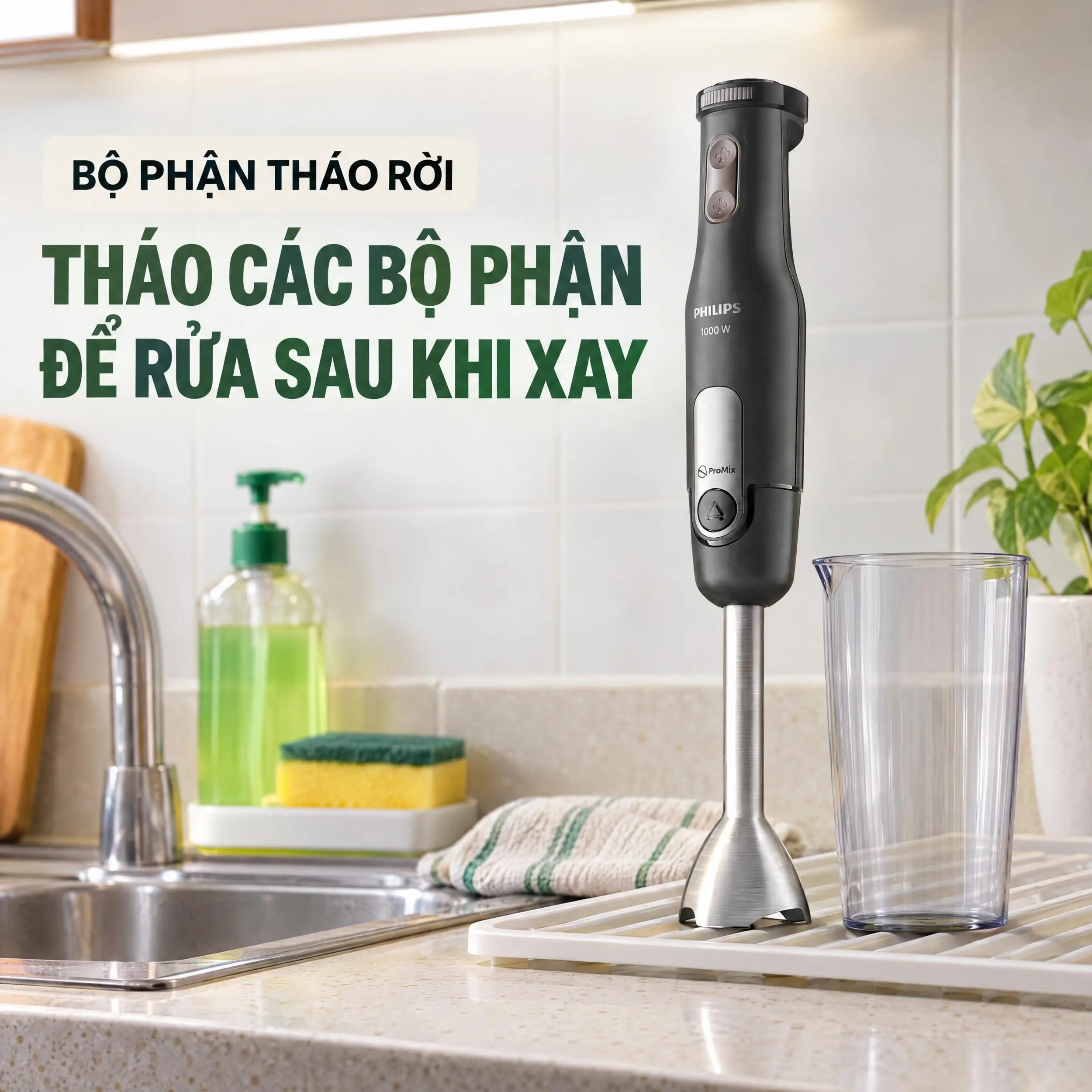 Máy xay sinh tố cầm tay Philips HR2560/00 - 6