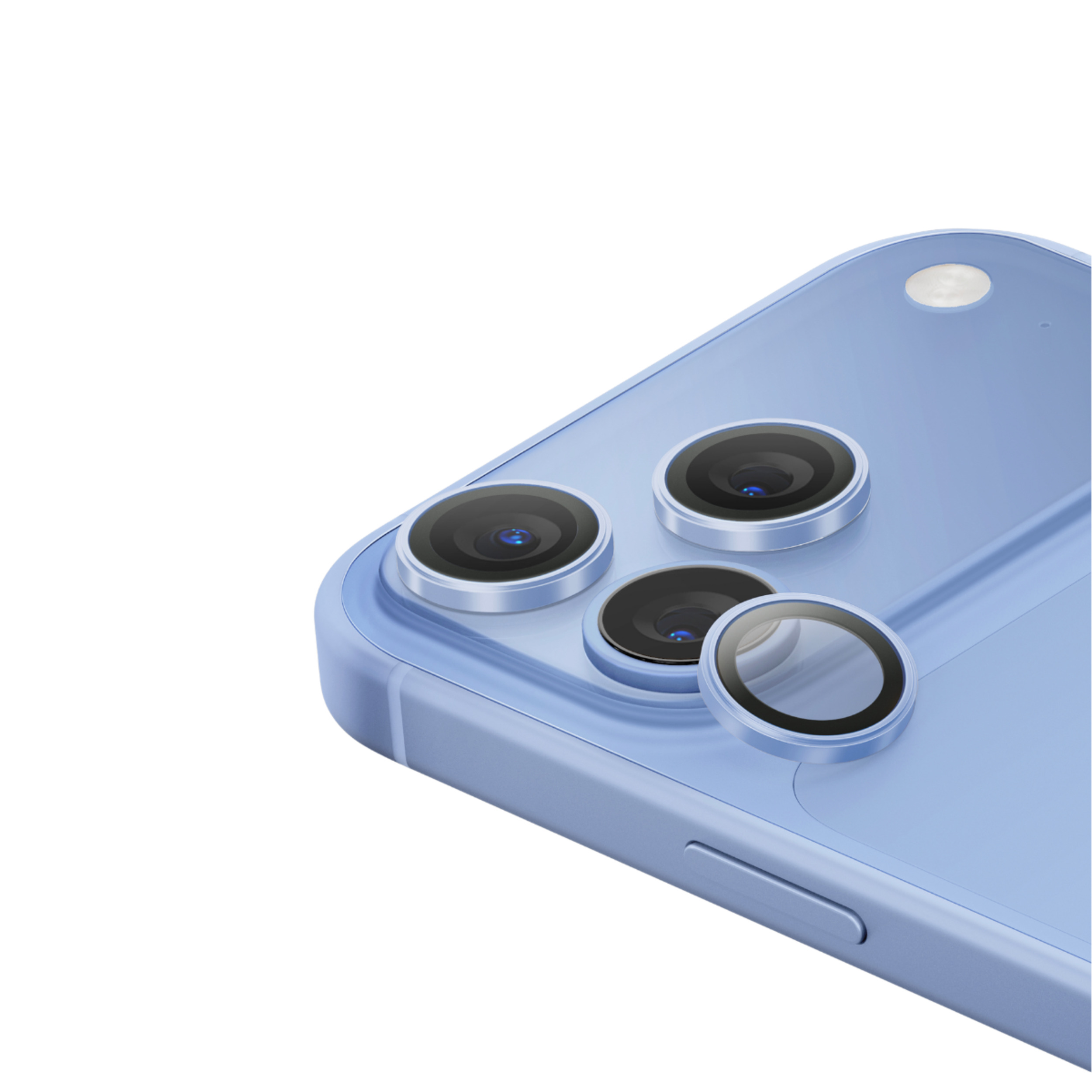 Miếng dán camera iPhone 18 Pro/iPhone 18 Pro Max OPTIX Viền Nhôm Kính Cường Lực UNIQ - 3