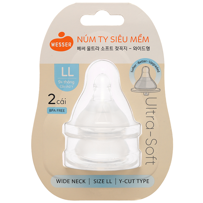 Núm ti Wesser cổ rộng size LL (Từ 9 tháng) 2