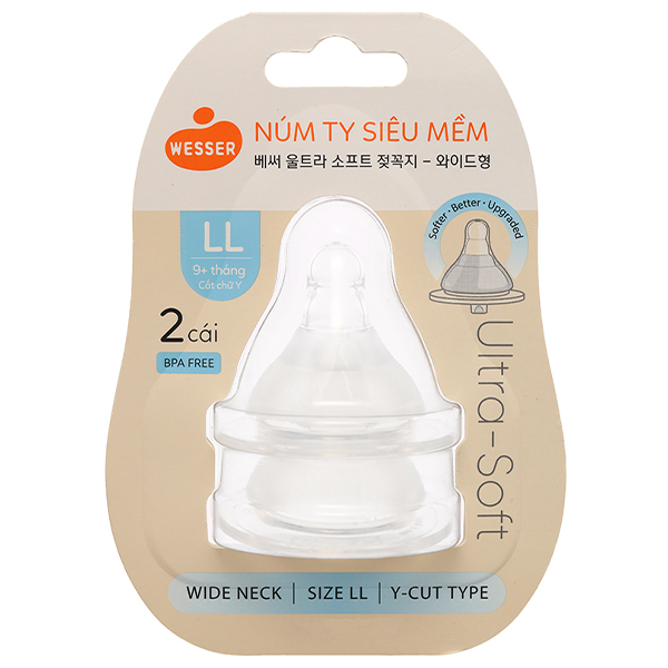 Núm ti Wesser silicone cổ rộng size LL